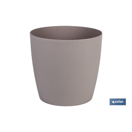 MACETA CAMELIA COLOR CREMA 35X33CM   CAJA 3 UNID.