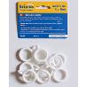 BRIPLAS ANILLAS PARA CORTINA BAÑO TIPO UNIVERSAL 10 U BLANCO 601
