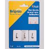 BRIPLAS COLGADOR COCINA INOX ADHESIVO 3 U GANCHOS EN UÑA  203