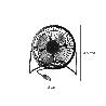 VENTILADOR SOBREMESA 10 CM. 2,5 WATT USB.