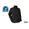 CHAQUETA SOFT SHELL NEGRA LISTER 340G/M TALLA S