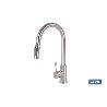 GRIFO DE COCINA DE ACERO INOX CON MANGUERA EXTENSIBLE Y 2 FUNCIONES 400 X 220 X 54 MM