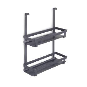 EMUCA ESTANTE PARA TARROS DE ESPECIAS TITANE, ACERO, GRIS ANTRACITA