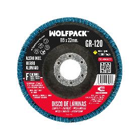 DISCO LAMINAS LIJA CIRCONIO INOX - PLUS 115X22 MM. GRANO 120