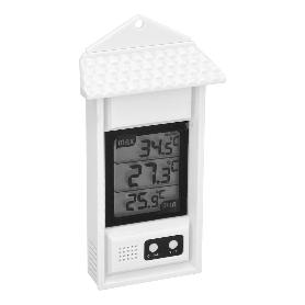 TERMOMETRO DIGITAL INTERIORES / EXTERIORES CON INDICADOR DE TEMPERATURA MAXIMA Y MINIMA