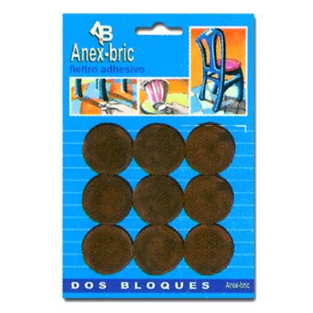 BAJA FIELTRO 8520 ADHES.  9 DISCOS X28 MM BLANCO