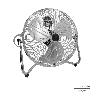 VENTILADOR SUELO CROMADO 120 WATT Ø50 CM.