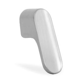 POMO ZAMAK MODELO LUV 17X51 ACABADOS NIQUEL CEPILLADO, BLANCO MATE, NEGRO MATE, LATÓN CAVA ACABADO BLANCO MATE