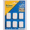 BRIPLAS FIELTRO ADHESIVO 6 U RECTANGULAR 34X24 MM BLANCO 108B