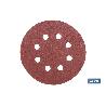 HOJA DE LIJADO LIJADORA ORBITAL 8 AGUJEROS Ø125 MM G. 120   CAJA 5 UNID.
