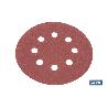 HOJA DE LIJADO LIJADORA ORBITAL 8 AGUJEROS Ø125 MM G. 120   CAJA 5 UNID.