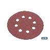 HOJA DE LIJADO LIJADORA ORBITAL 8 AGUJEROS Ø125 MM G. 180   CAJA 5 UNID.