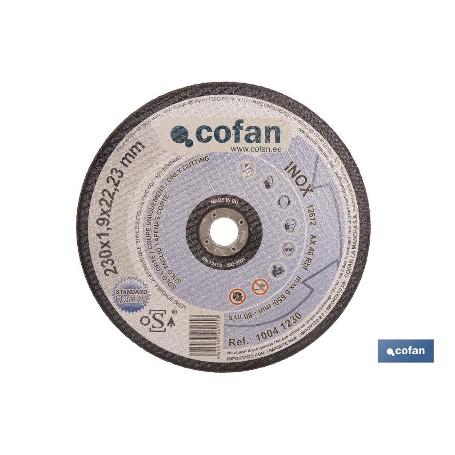 DISCO CORTE - 230X1,9X22,23 METAL STAND.