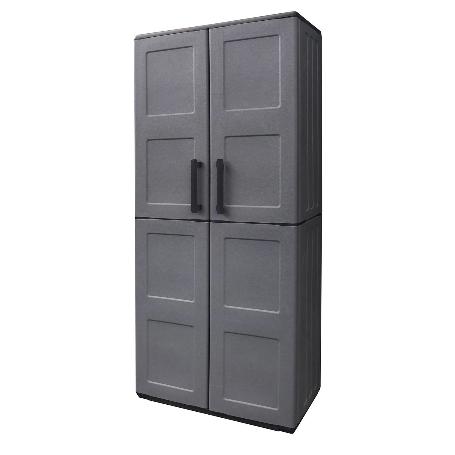 ARMARIO RESINA ALTO 68X37X169 CM. COLOR GRIS OSCURO