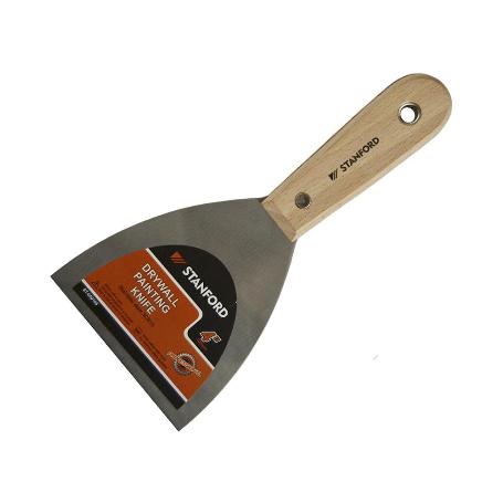 ESPATULA ACERO CROMADA 100 MM M/ MADERA