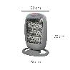 ESTUFA HALOGENA OSCILANTE 400 / 800 / 1200 W