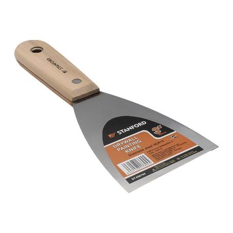 ESPATULA ACERO CROMADA 80 MM M/ MADERA