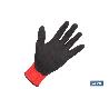 GUANTE IMPREGNADO SANDY COATED ROJO/NEGRO TALLA 6   CAJA 12 UNID.