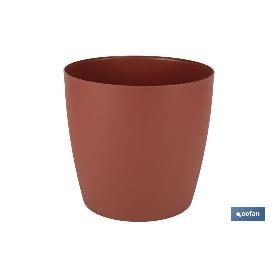 MACETA CAMELIA DE COLOR ARCILLA 14 X 13,8 CM VENTA UNITARIA