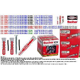 FISCHER TACOS DUOPOWER LARGO 10X80 L   25 UND-CAJA 538242-538252