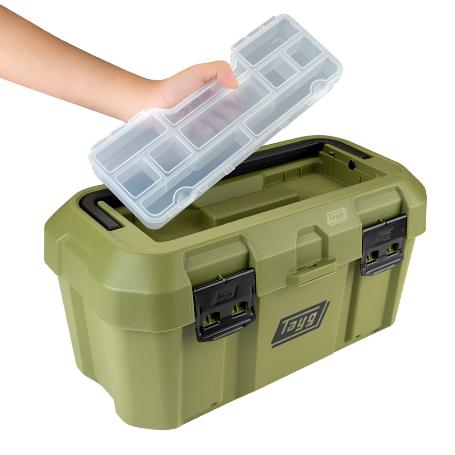TAYG CAJA HERRAMIENTAS PLASTIC VERDE  Nº46 499X279X254 MM 146039
