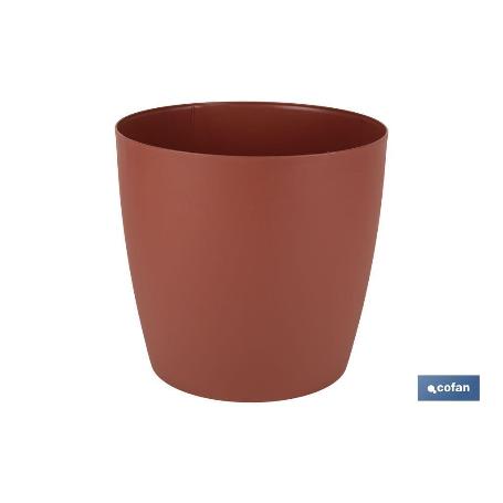 MACETA CAMELIA DE COLOR ARCILLA 35 X 33 CM   CAJA 3 UNID.