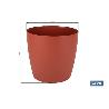 MACETA CAMELIA DE COLOR ARCILLA 35 X 33 CM   CAJA 3 UNID.
