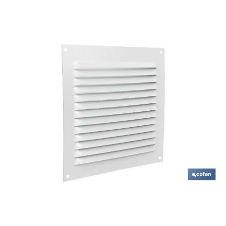 REJILLA DE VENTILACIÓN ALUMINIO BLANCO 15 X 15 CM VENTA UNITARIA