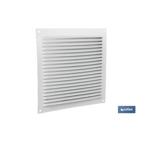 REJILLA DE VENTILACIÓN ALUMINIO BLANCO 17 X 17 CM VENTA UNITARIA