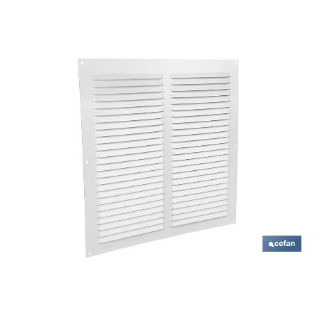 REJILLA DE VENTILACIÓN ALUMINIO BLANCO 30 X 30 CM VENTA UNITARIA