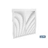 REJILLA DE VENTILACIÓN ALUMINIO BLANCO 30 X 30 CM VENTA UNITARIA