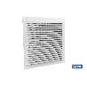REJILLA DE VENTILACIÓN ALUMINIO BLANCO CON MOSQUITERA 17 X 17 CM   CAJA 5 UNID.