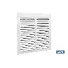 REJILLA DE VENTILACIÓN ALUMINIO BLANCO CON MOSQUITERA 20 X 20 CM VENTA UNITARIA