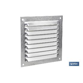 REJILLA DE VENTILACIÓN ALUMINIO 10 X 10 CM VENTA UNITARIA