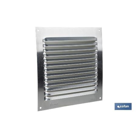 REJILLA DE VENTILACIÓN ALUMINIO 15 X 15 CM VENTA UNITARIA