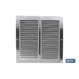 REJILLA DE VENTILACIÓN ALUMINIO 20 X 20 CM VENTA UNITARIA