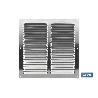 REJILLA DE VENTILACIÓN ALUMINIO 25 X 25 CM   CAJA 5 UNID.