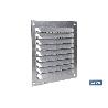 REJILLA DE VENTILACIÓN ALUMINIO CON MOSQUITERA 10 X 10 CM   CAJA 5 UNID.