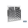 REJILLA DE VENTILACIÓN ALUMINIO CON MOSQUITERA 20 X 20 CM VENTA UNITARIA