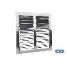 REJILLA DE VENTILACIÓN ALUMINIO CON MOSQUITERA 25 X 25 CM VENTA UNITARIA