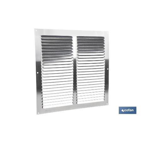 REJILLA DE VENTILACIÓN ALUMINIO CON MOSQUITERA 30 X 30 CM VENTA UNITARIA