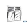 REJILLA DE VENTILACIÓN ALUMINIO CON MOSQUITERA 30 X 30 CM VENTA UNITARIA