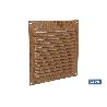 REJILLA DE VENTILACIÓN ALUMINIO MADERA 15 X 15 CM   CAJA 5 UNID.