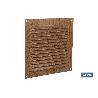 REJILLA DE VENTILACIÓN ALUMINIO MADERA CON MOSQUITERA 15 X 15 CM VENTA UNITARIA