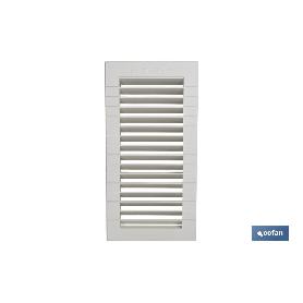REJILLA DE VENTILACIÓN ABS PARA EMPOTRAR 13 X 26 CM VENTA UNITARIA