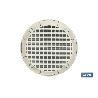 REJILLA DE VENTILACIÓN ALUMINIO-ABS BLANCO PARA EMPOTRAR A TUBO Ø12 CM   CAJA 5 UNID.