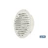 REJILLA DE VENTILACIÓN ALUMINIO-ABS BLANCO PARA EMPOTRAR A TUBO Ø12 CM VENTA UNITARIA