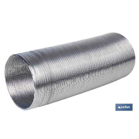 TUBO FLEXIBLE SEMIRRÍGIDO ALUMINIO Ø125 MM X 1,5 M