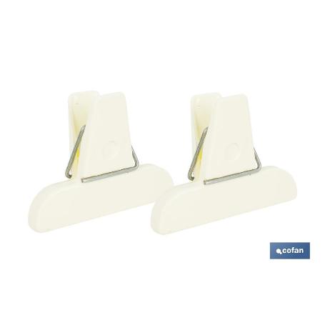 PACK DE 2 PINZAS PARA CERRAR BOLSAS DE COMIDA 7,5 X 5,5 CM