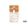 PACK DE 2 PINZAS PARA CERRAR BOLSAS DE COMIDA 7,5 X 5,5 CM